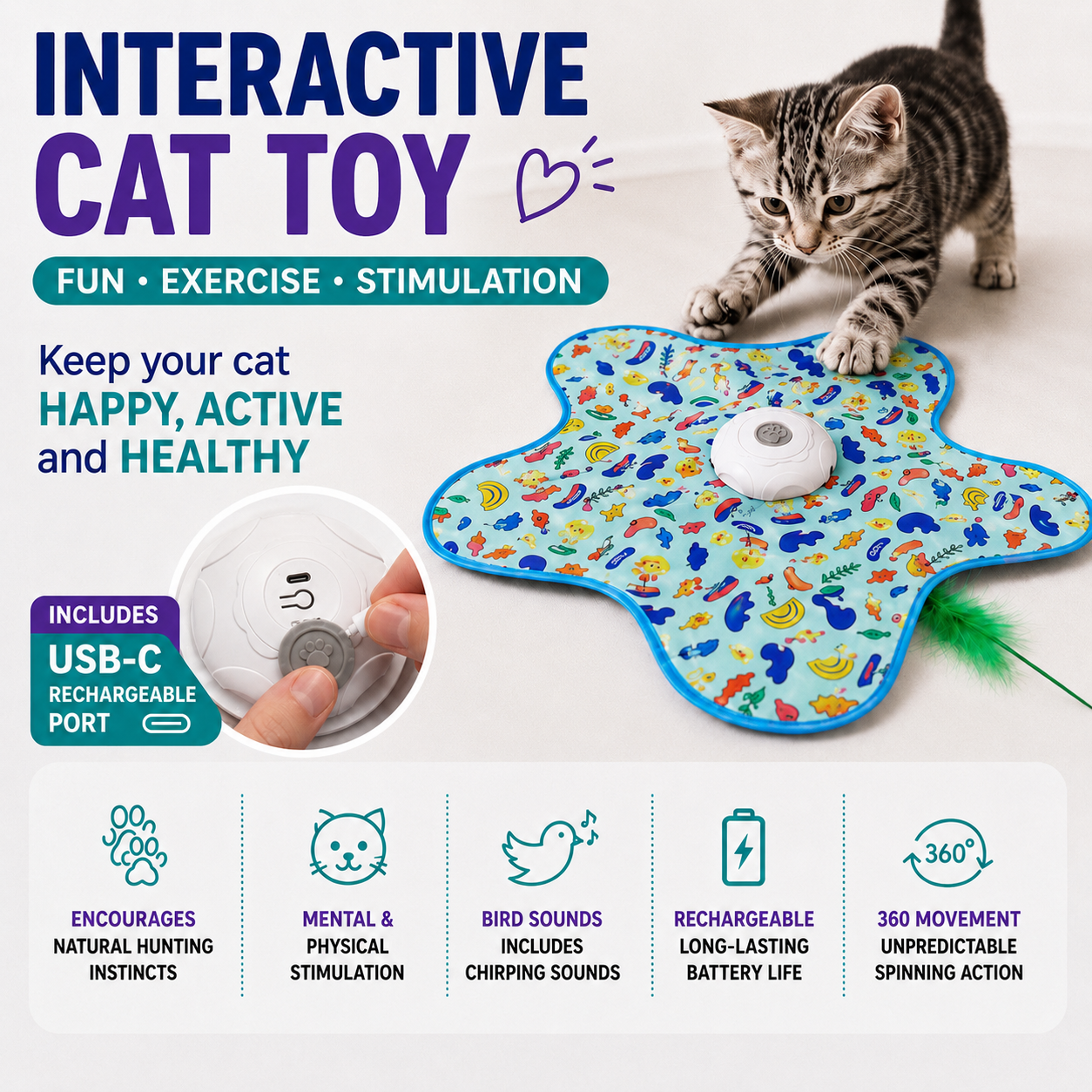 Interactive Cat Hunting Toy